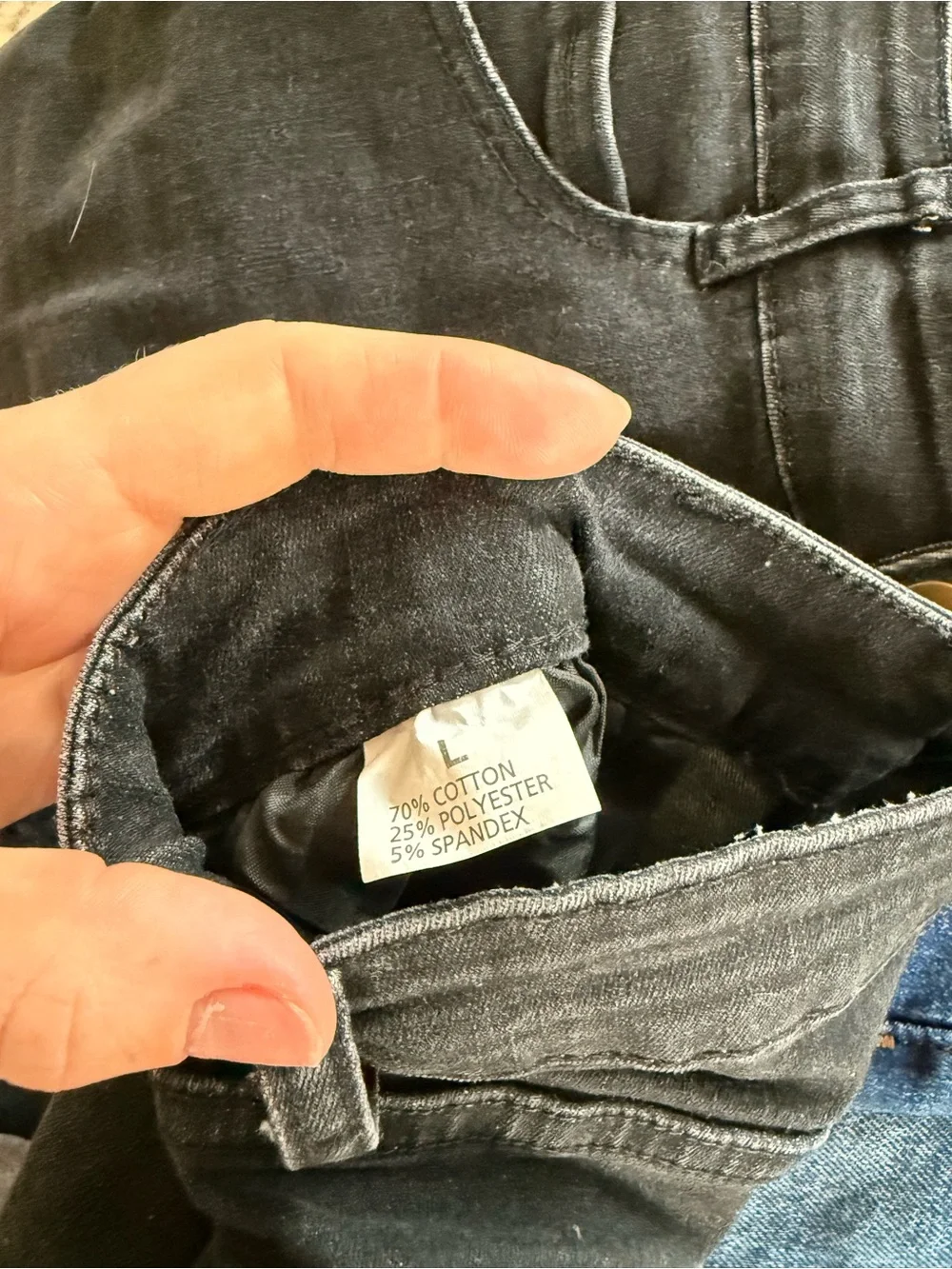 Black Denim Shorts